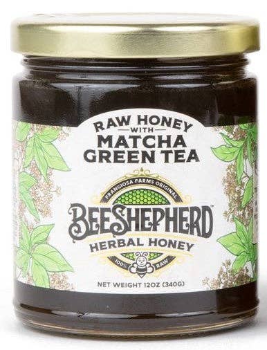 Bee Shepherd Matcha Green Tea Honey 12oz case of 6